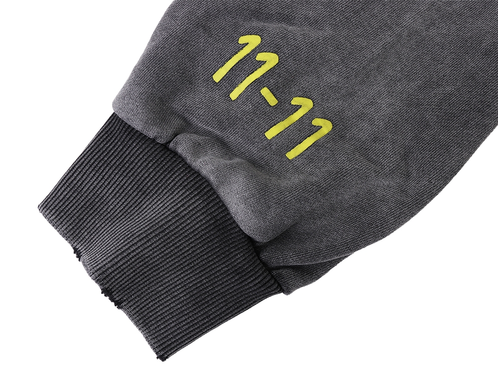 Pinkpop Zip hoodie Washed grey