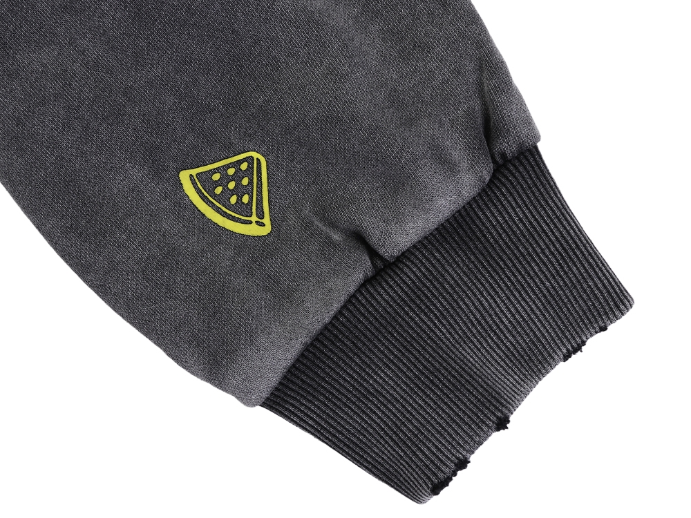 Pinkpop Zip hoodie Washed grey